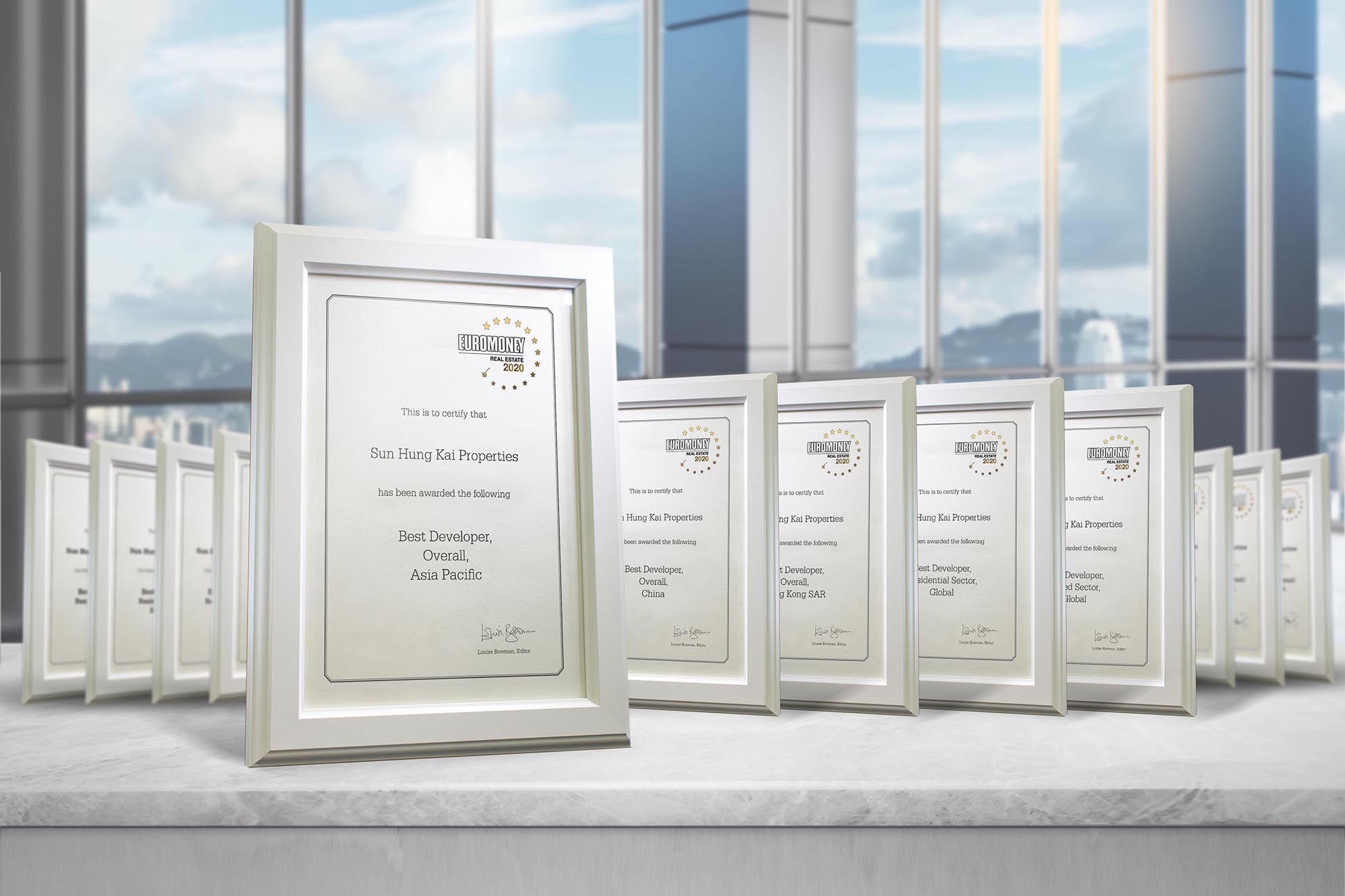 Receives a record high of 24 awards from Euromoney
