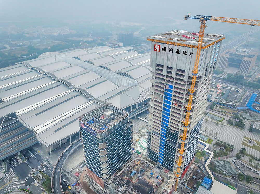 Tops Out One ICC and Two ICC at Guangzhou South Station